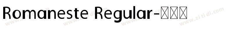 Romaneste Regular字体转换
